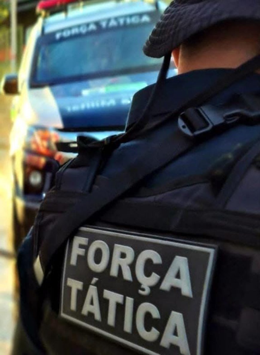Polícia Militar: encaminha um foragido da justiça e vários familiares, após briga generalizada em residência