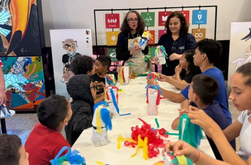 Jogos, oficinas e contação de histórias movimentam a semana de férias no Bioparque Pantanal
