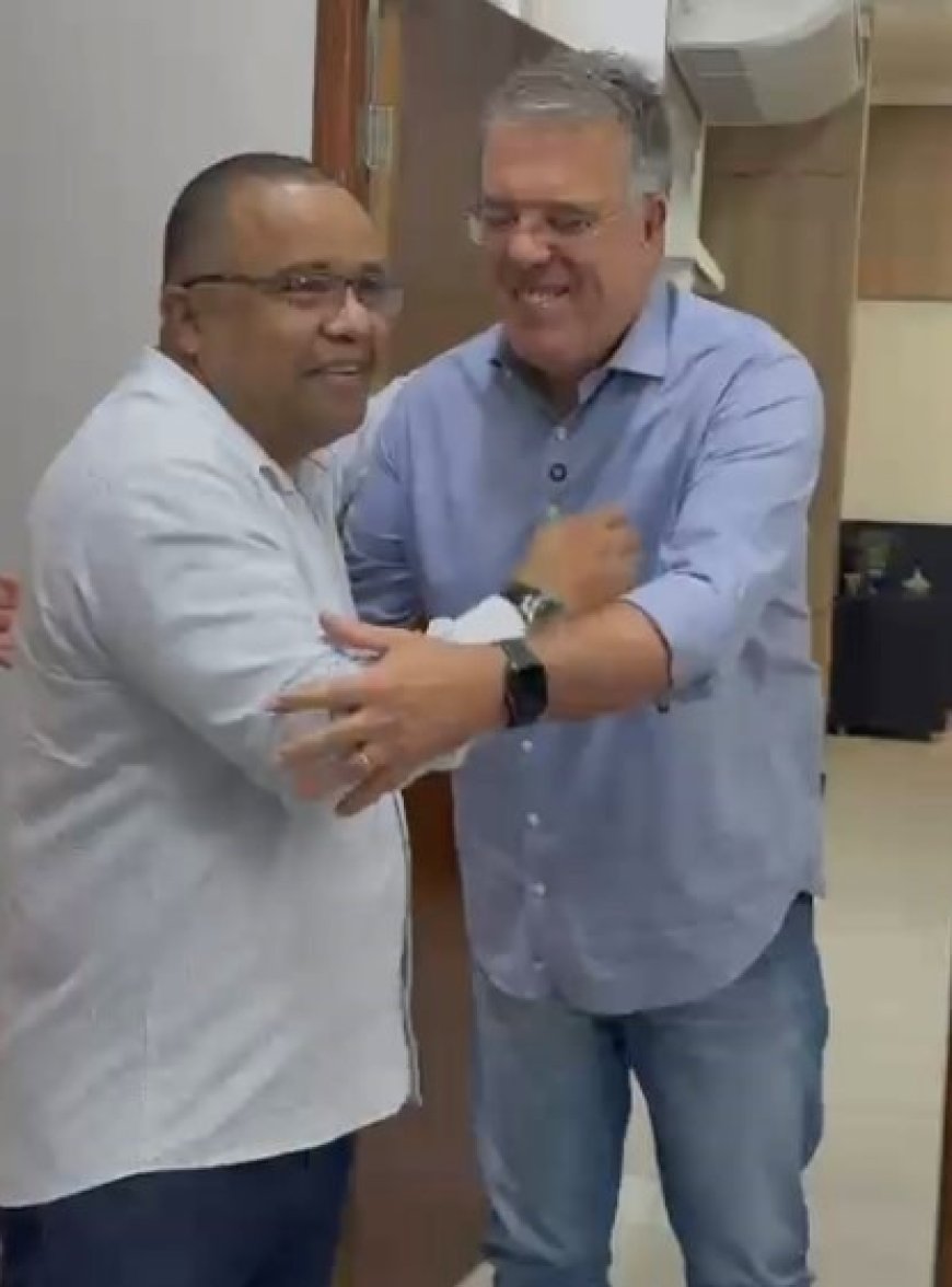 Prefeito Eduardo Campos visita presidente da Câmara Jelson Bernabé e reforça parceria institucional
