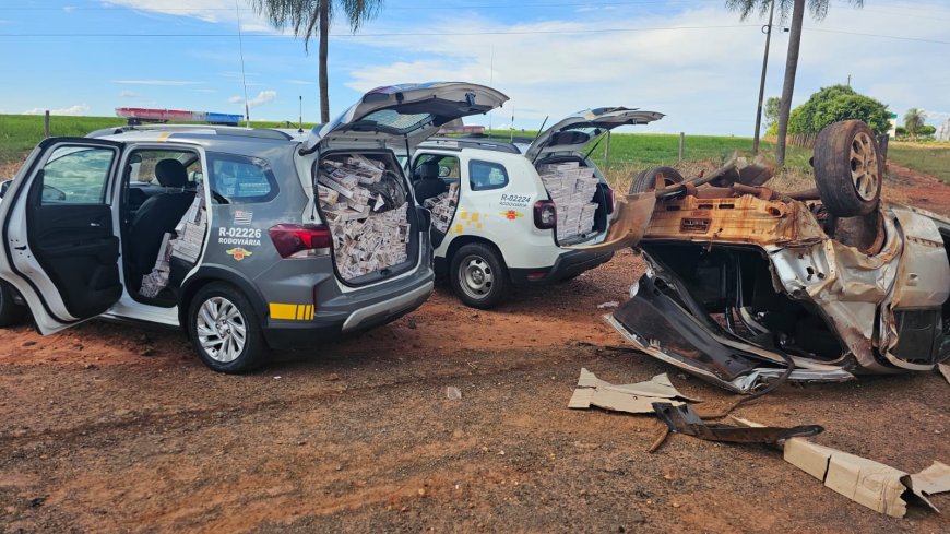 O acidente que revelou o crime: Contrabando termina em capotamento na SP-613