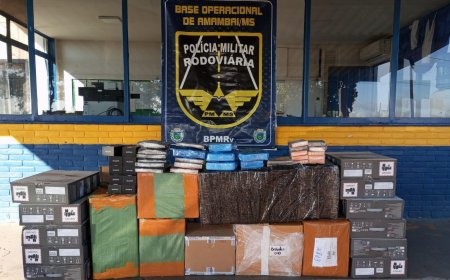 Aral Moreira: BPMRv apreende mercadorias estrangeiras e causa prejuízo de R$ 125 mil ao crime