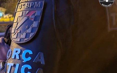 Força Tática do 4° BPM cumpre mandado de prisão durante patrulhamento em Ponta Porã