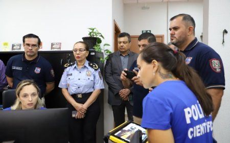 Polícia Científica recebe autoridades do Paraguai e fortalece cooperação pericial na fronteira