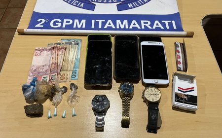 Polícia Militar de Nova Itamarati prende autor de tráfico de drogas; homem utilizava tornozeleira eletrônica