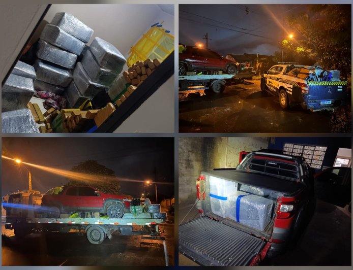 Ponta Porã: 4º Batalhão de Polícia Militar apreende aproximadamente 3 toneladas de maconha em operação no bairro Kamel Saad