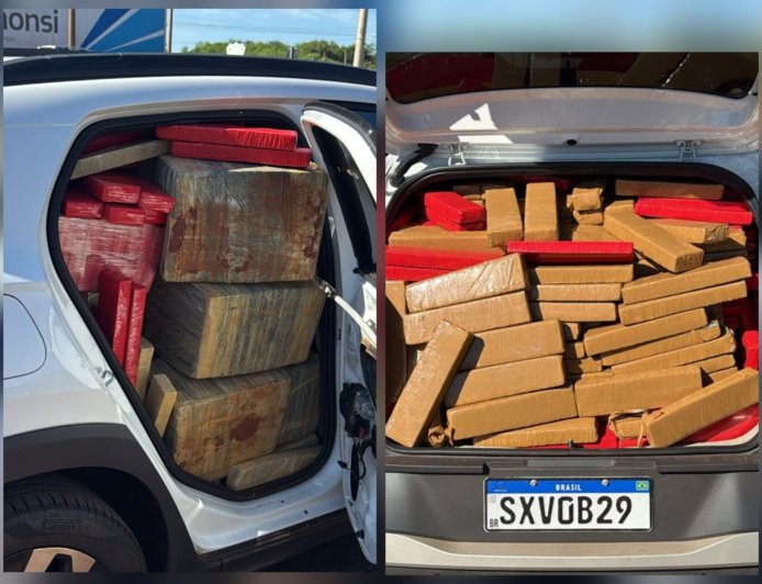 PRF apreende cerca de 1 tonelada de maconha no anel viário de Dourados