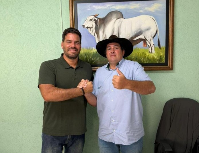 Pompílio Júnior e Capitão Contar alinham estratégias na fronteira  presidente do PL de Ponta Porã recebeu o Capitão Contar nesta semana