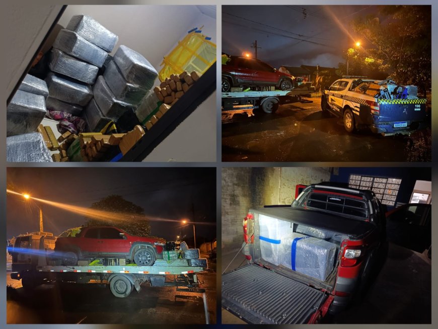 Ponta Porã: 4º Batalhão de Polícia Militar apreende aproximadamente 3 toneladas de maconha em operação no bairro Kamel Saad