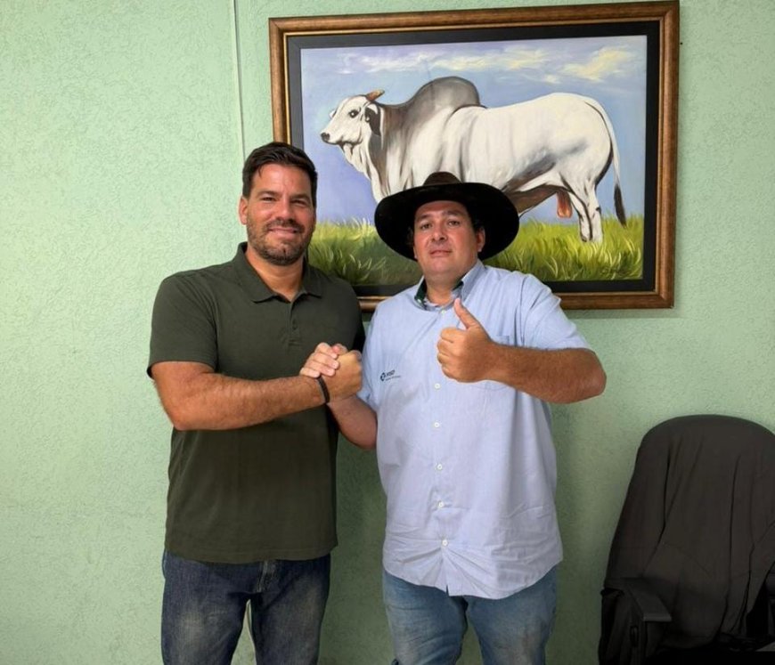 Pompílio Júnior e Capitão Contar alinham estratégias na fronteira  presidente do PL de Ponta Porã recebeu o Capitão Contar nesta semana