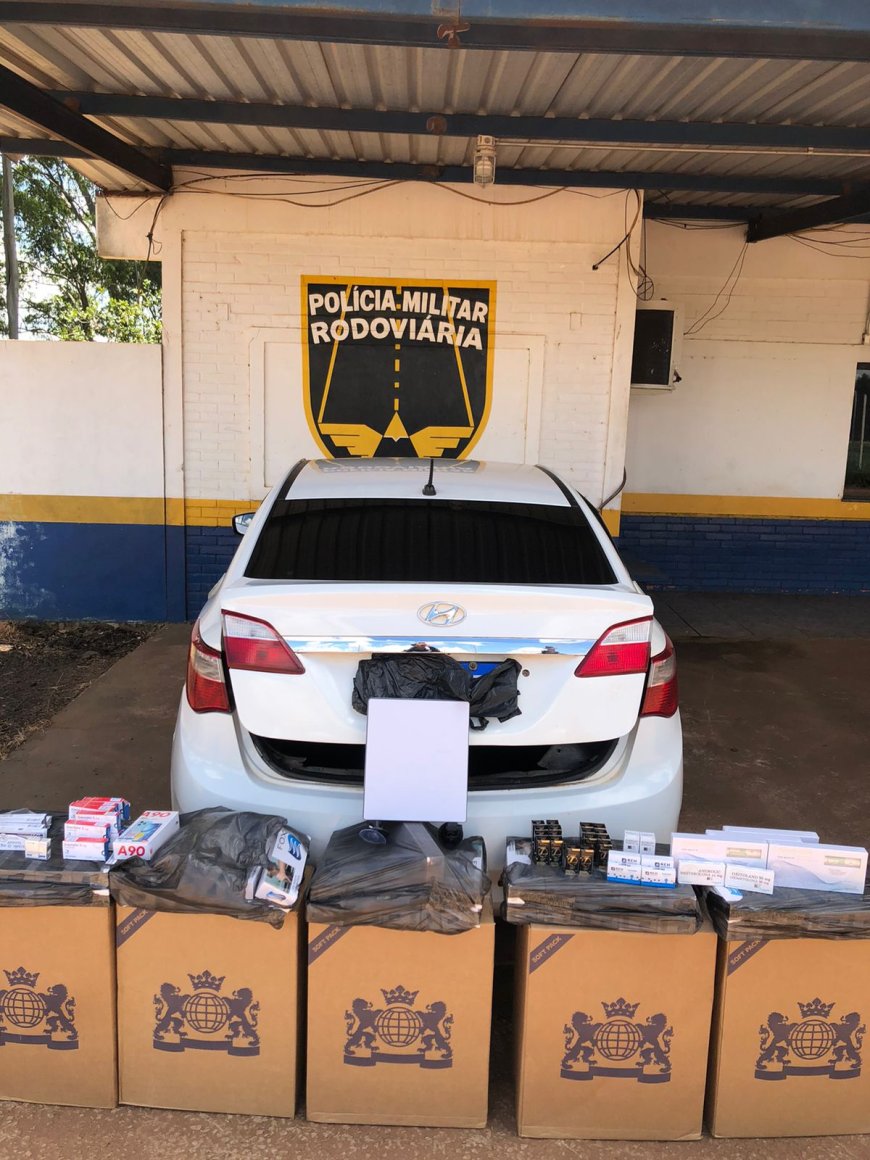 BPMRv apreende medicamentos e cigarros contrabandeados na MS-164