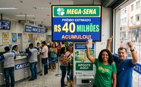 Loteria: Mega-Sena acumula e prêmio principal vai para R$ 40 milhões