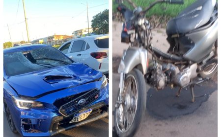Urgente: Acidente grave deixa motociclista ferido em Ponta Porã