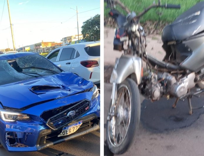 Urgente: Acidente grave deixa motociclista ferido em Ponta Porã