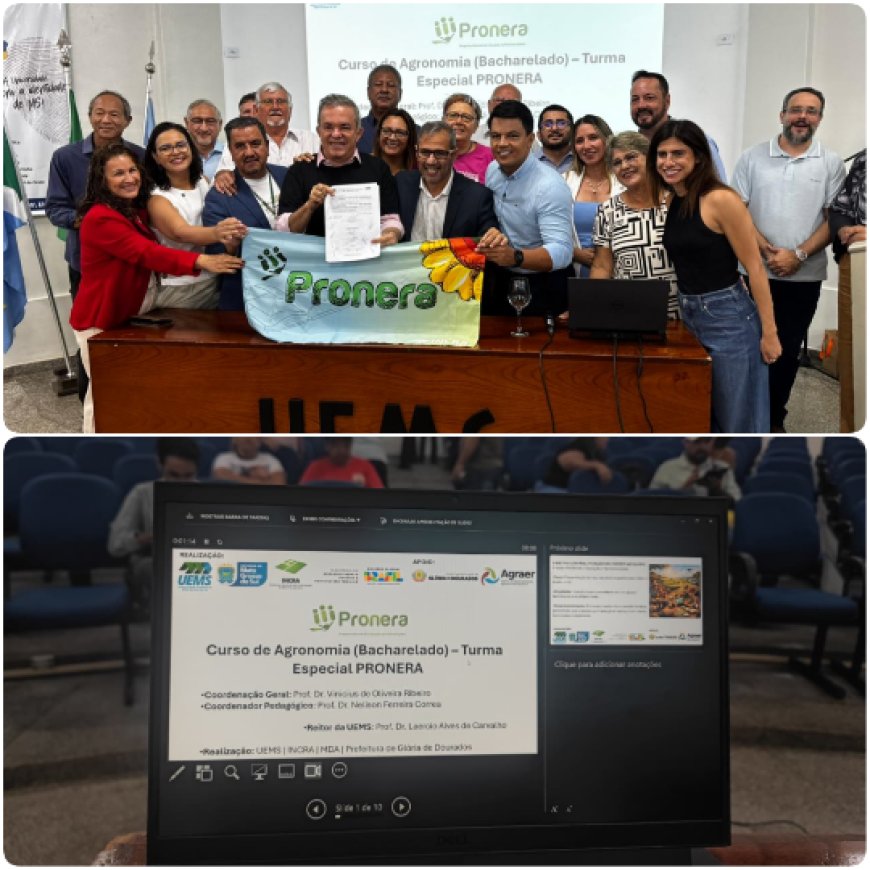 UEMS lança edital para curso de Agronomia do PRONERA com 60 vagas em Glória de Dourados