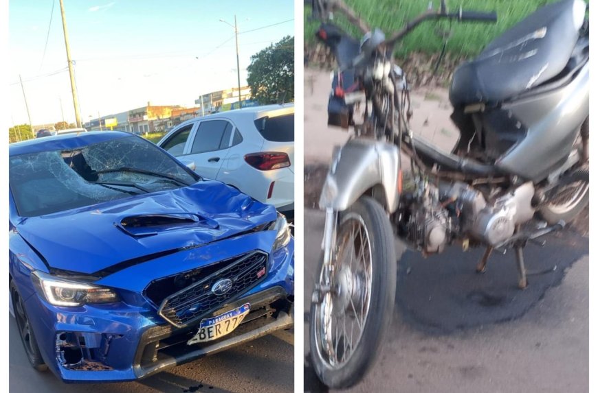 Urgente: Acidente grave deixa motociclista ferido em Ponta Porã