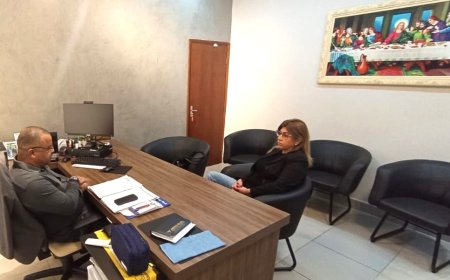 Jelson Bernabé recebe coordenadora do  Procon tendo como pauta a Energisa