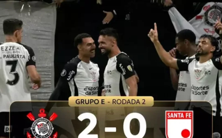 Timão: Corinthians decide na bola parada, vence Santa Fe e lidera grupo na Libertadores