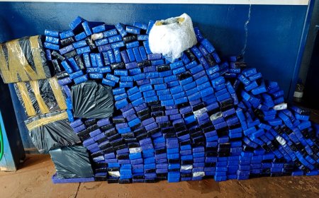 Ação: PM de Nova Itamarati apreende quase meia tonelada de maconha,  cigarros e pneus contrabandeados