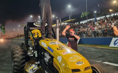 Aparecido Vieira é campeão da Arrancada de Tratores