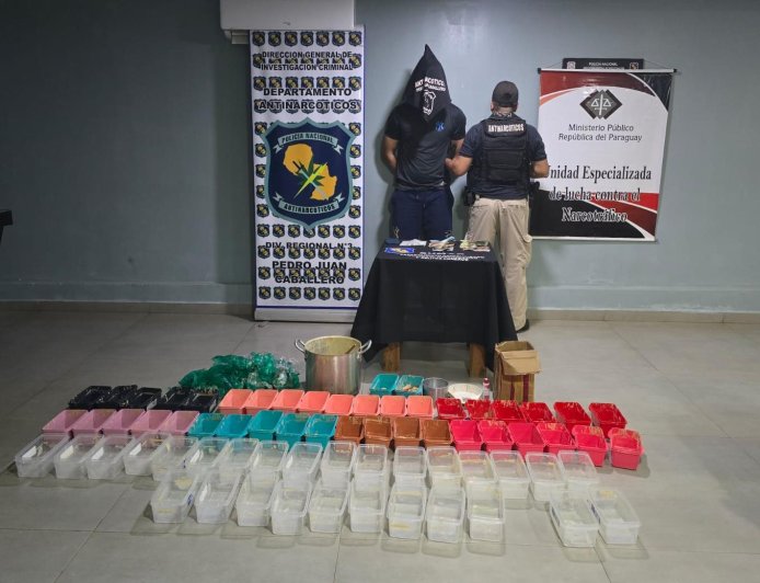 A serviço do tráfico: Brasileiro é preso suspeito de manter laboratório de drogas em Pedro Juan Caballero