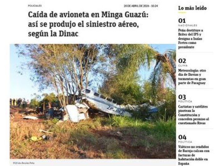 Dinheiro: Avião carregando R$ 15 milhões cai no Paraguai, e moradores roubam dinheiro