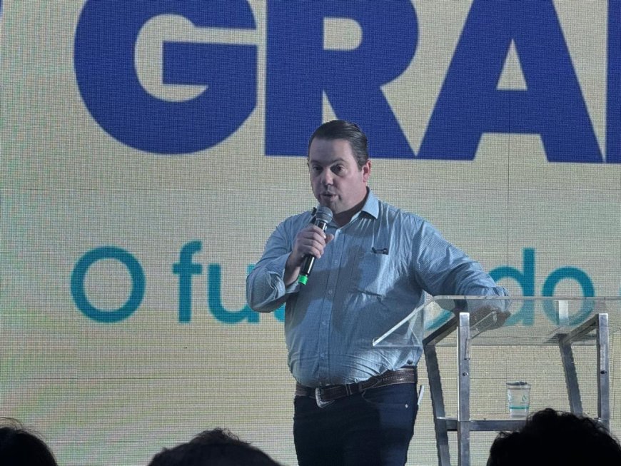 Rodolfo Nogueira recebe Flávio Bolsonaro na Expogrande e reforça importância da segurança jurídica no campo