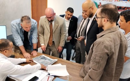 Prefeito visita Câmara e apresenta aos vereadores  projetos de asfalto em bairros de Ponta Porã