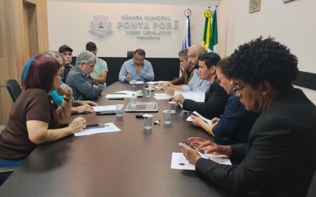 Vereadores mantêm reunião com  dirigentes do comércio de Ponta Porã