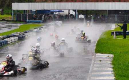 Paranaense Light de Kart tem	3ª baterias adiadas para a Final