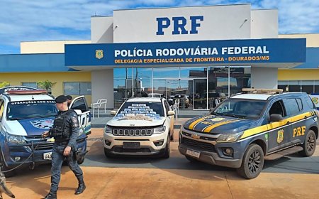 Transportando: Taxista de Ponta Porã é preso com quase 40 quilos de cocaína em operação da PRF