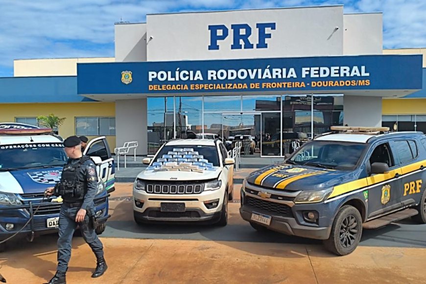 Transportando: Taxista de Ponta Porã é preso com quase 40 quilos de cocaína em operação da PRF