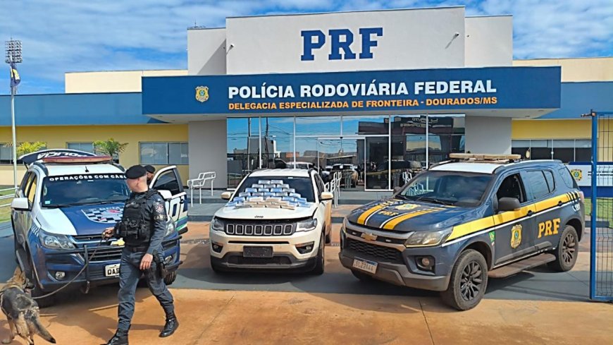 Transportando: Taxista de Ponta Porã é preso com quase 40 quilos de cocaína em operação da PRF
