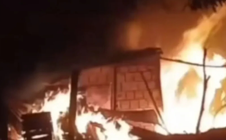 Ponta Porã: Incêndio destrói casa e deixa homem gravemente ferido