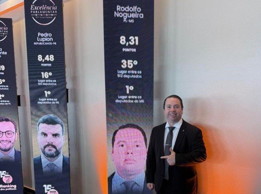 Rodolfo Nogueira é eleito pela 4ª vez o melhor deputado de MS pelo Ranking dos Políticos
