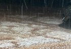 Chuva forte acompanhada de granizo atinge região entre Nova Itamarati e Itahum