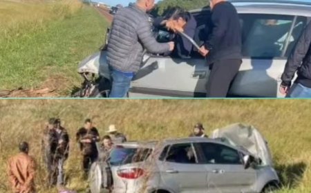 BR-463: Vítimas são identificadas após colisão frontal entre EcoSport e Zafira