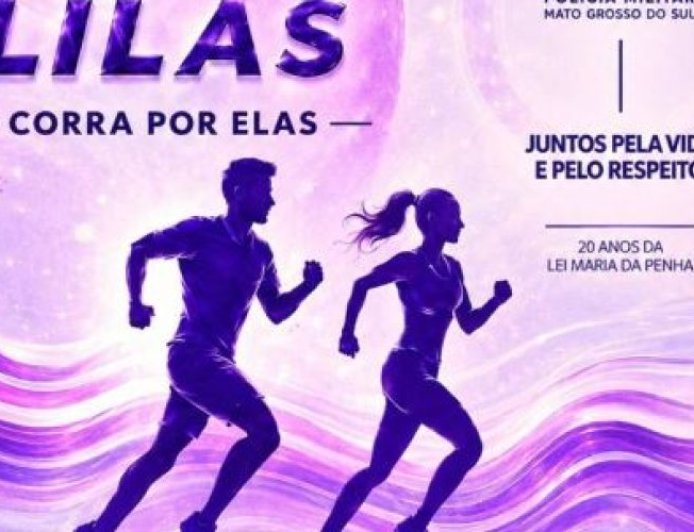 Corrida do 1º BPM abre programação do Agosto Lilás em MS e reforça combate à violência contra a mulher