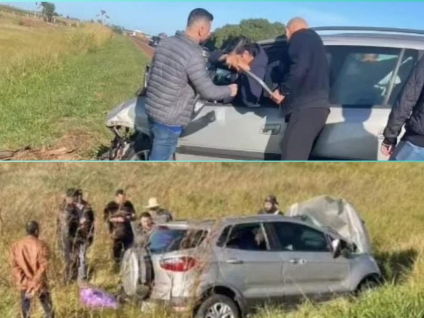 BR-463: Vítimas são identificadas após colisão frontal entre EcoSport e Zafira
