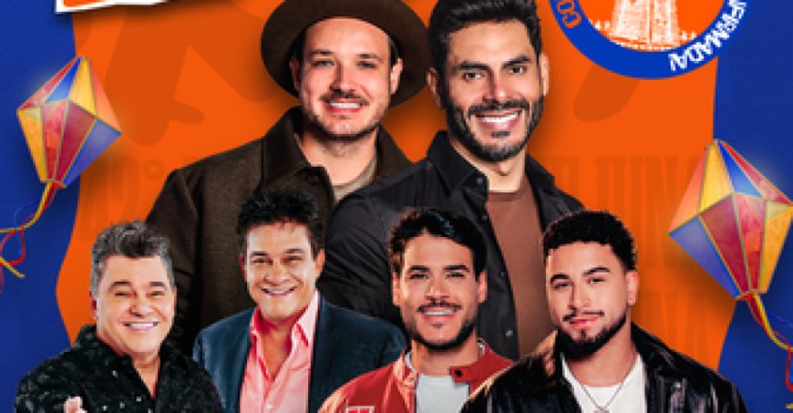 Nova Andradina: Fejuna 2026 terá shows de Cezar & Paulinho, Israel & Rodolffo e Danilo & Davi