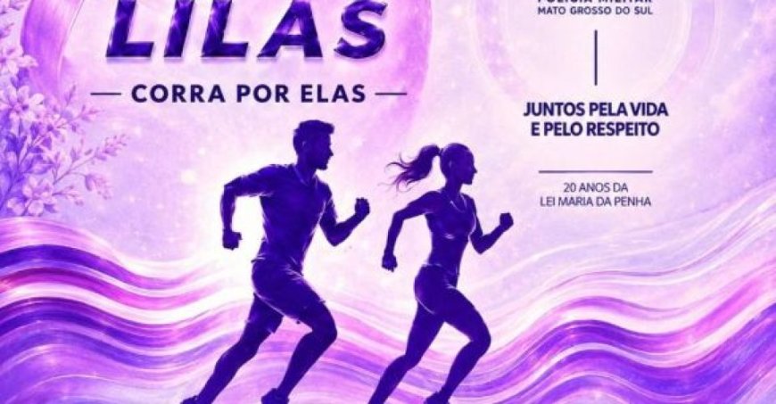 Corrida do 1º BPM abre programação do Agosto Lilás em MS e reforça combate à violência contra a mulher