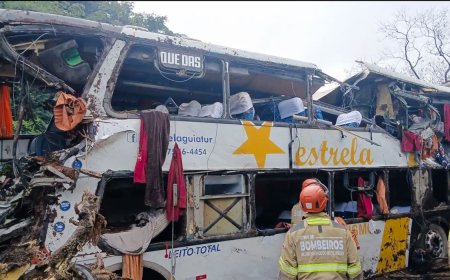Veículo saiu de Belo Horizonte: Oito pessoas morrem em tombamento de ônibus em Petrópolis