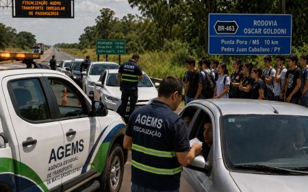 Fiscalização da AGEMS nas rodovias de fronteira gera revolta entre universitários que fazem carona solidária