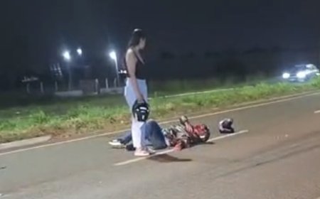 Acidente entre motos em Ponta Porã deixa um morto e um ferido