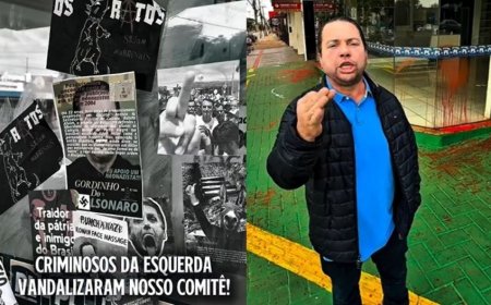 Comitê Político de Rodolfo Nogueira em Dourados é alvo de vandalismo e ataques com tinta
