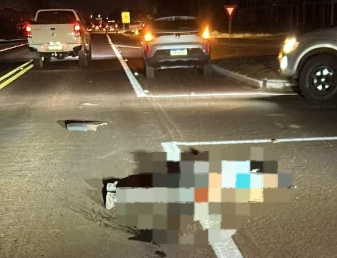 URGENTE: Mulher morre atropelada na BR-463, em Ponta Porã