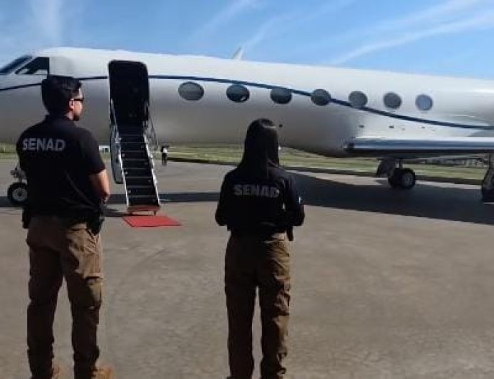 Avião de luxo de Daniel Vorcaro é apreendido no Paraguai
