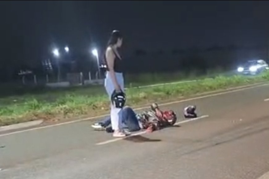 Acidente entre motos em Ponta Porã deixa um morto e um ferido