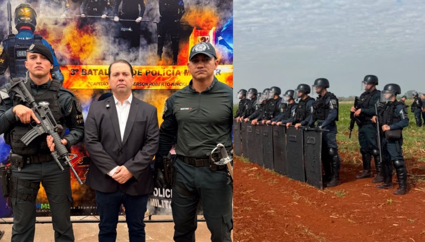 Rodolfo Nogueira apresenta moção a policiais que colocaram a vida em risco diante de invasão em Dourados
