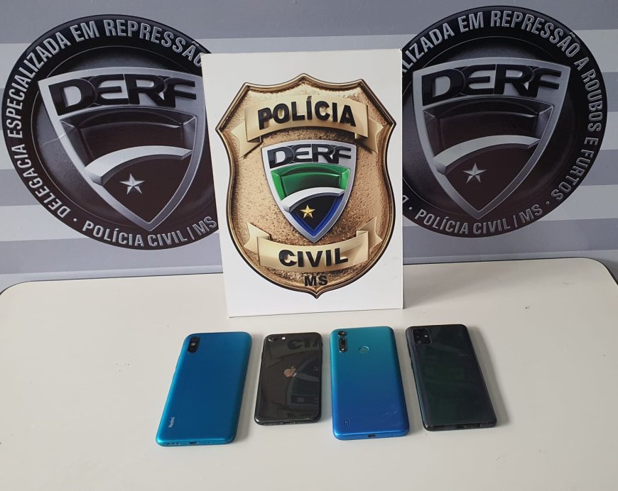 Operação última chamada: Polícia começa a devolver 212 celulares recuperados em MS neste domingo