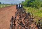 Anhanduí: GCM encontra área com mais de 70 quadros de motocicletas